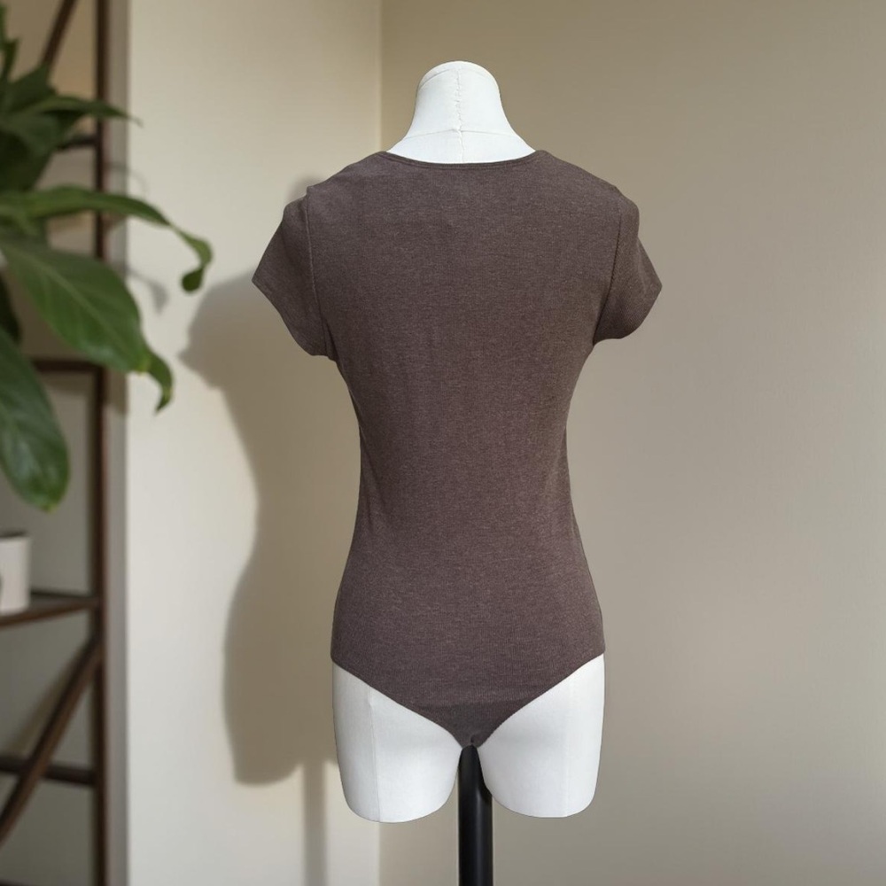 NWT Women’s American Eagle AE Fitted Brown Bodysuit! Medium! NEW! - Picture 4 of 7